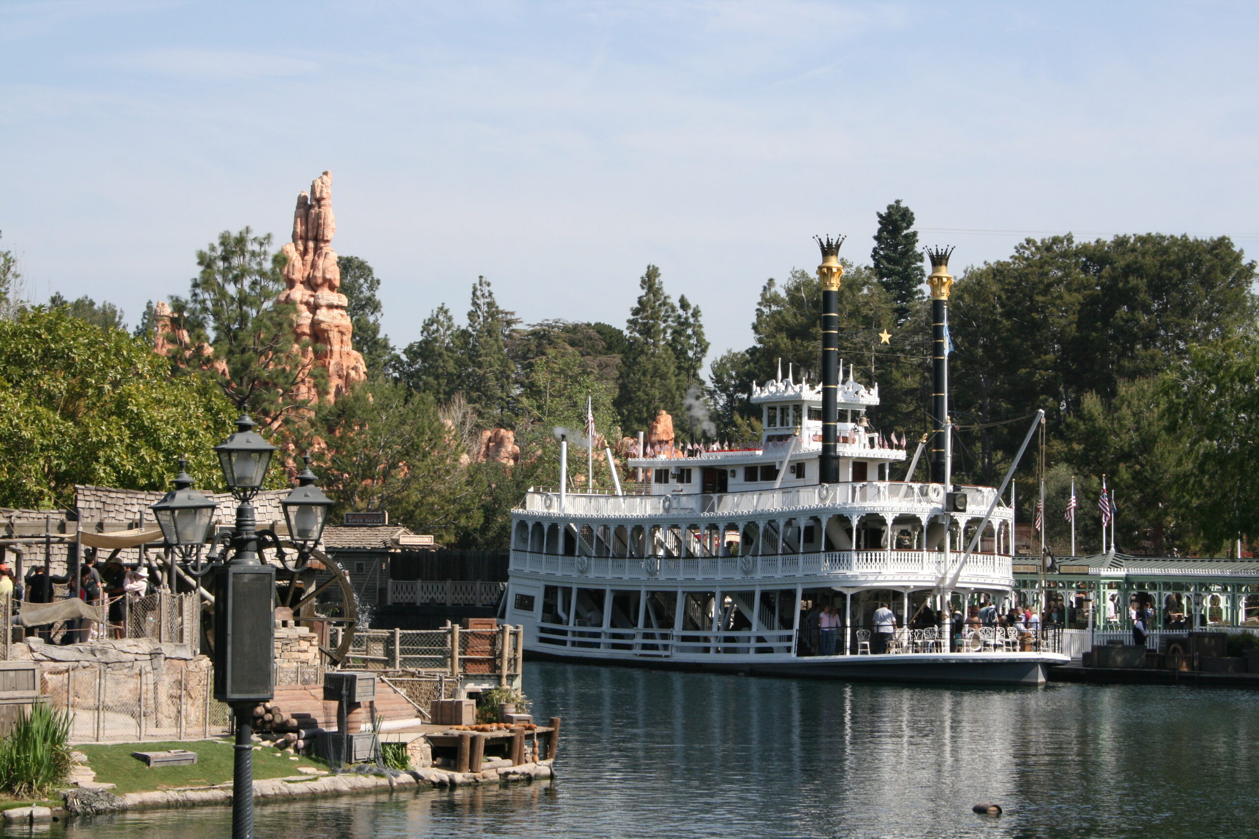 Disneyland's Mark Twain Riverboat is built at a 5/8 scale.