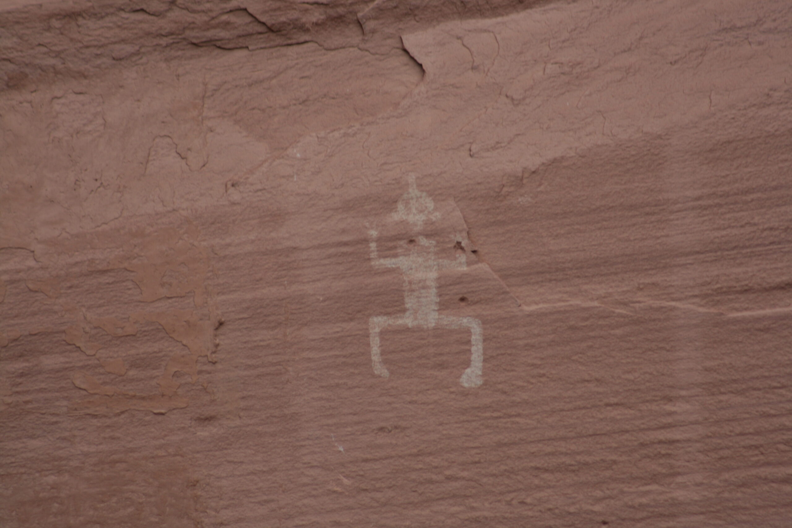 A pictograph appears on the White House Ruins in Canyon de Chelly.