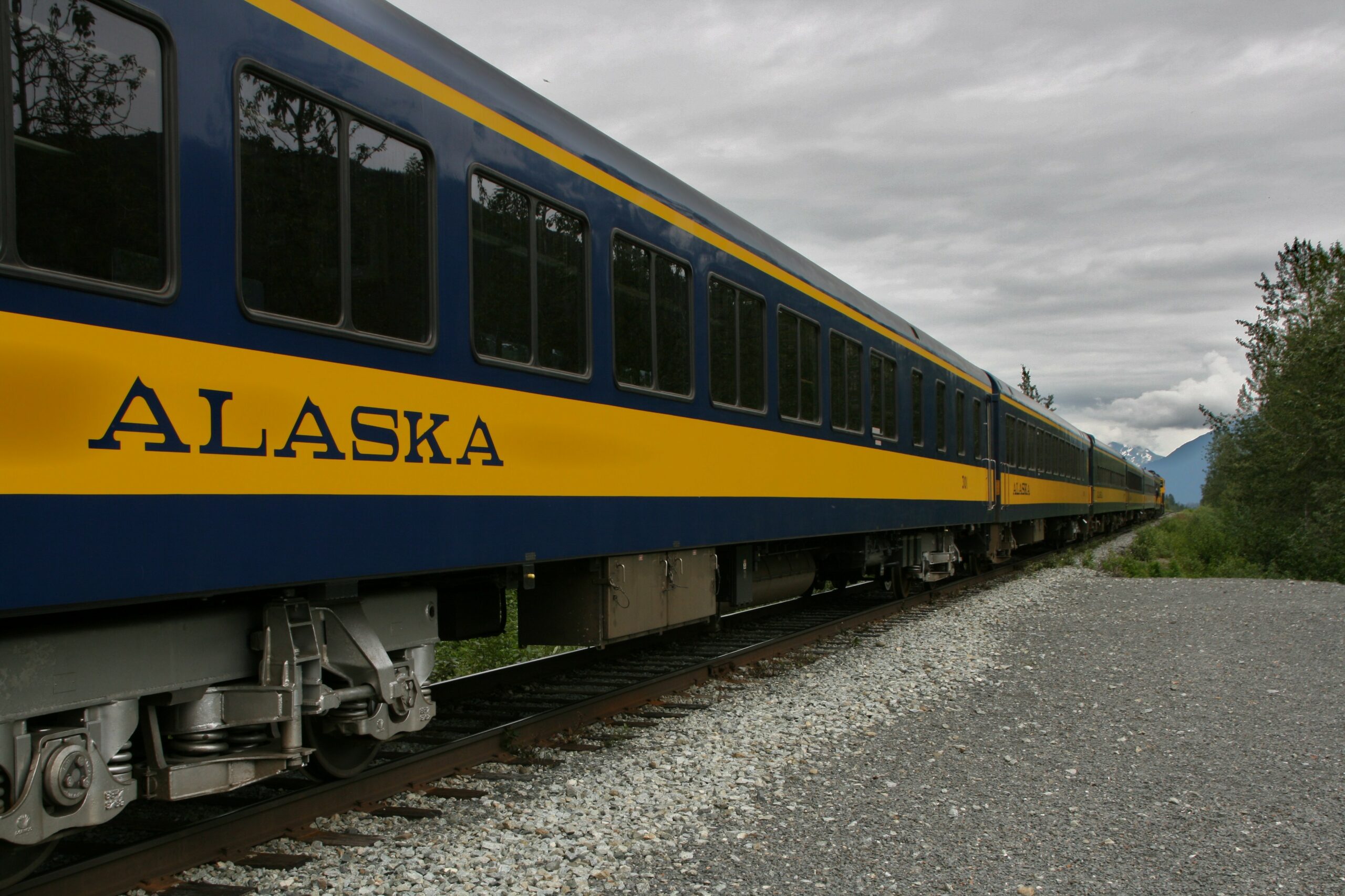 The Alaska Railroad's Glacier Discovery Train takes passengers to Whittier, Spencer Glacier, and Grandview.