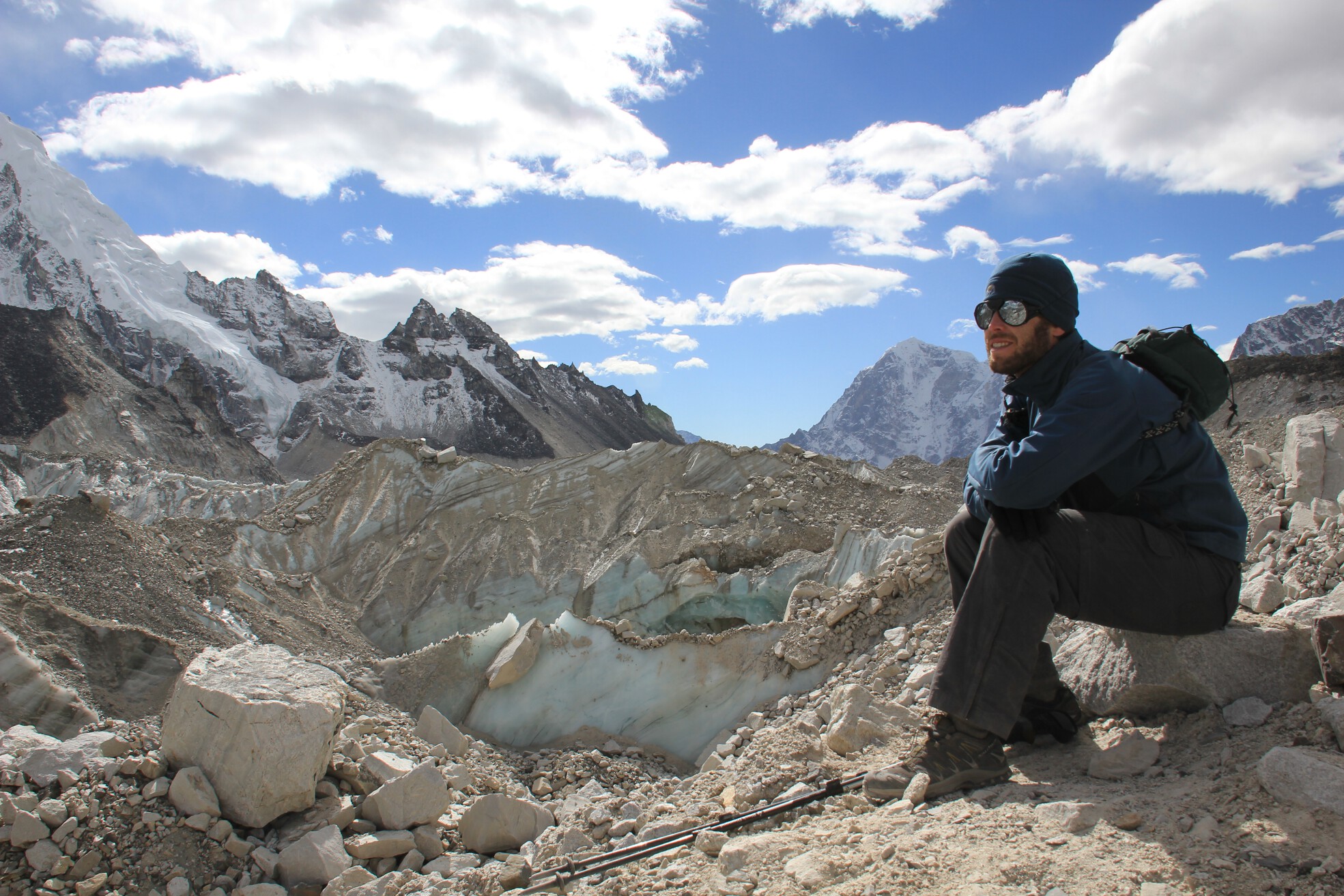 Brian takes a break near Everest Base Camp, Nepal.