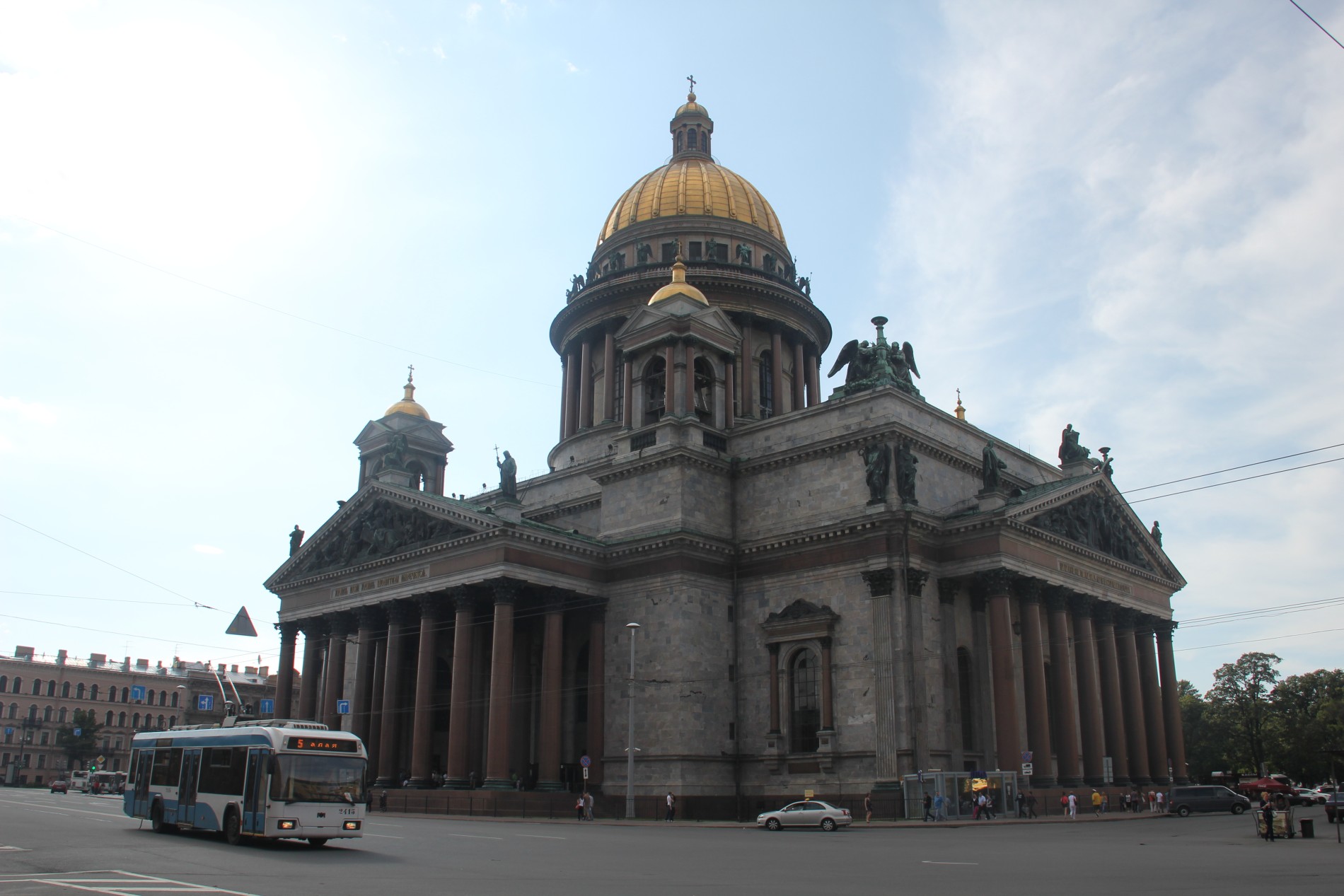 St. Isaac's Cathedral is one of St. Petersburg's most well-known landmarks.