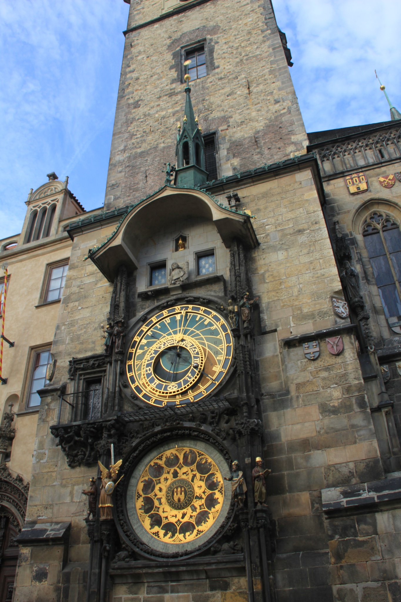 Prague's Astronomical Clock sits in Old Town Square.